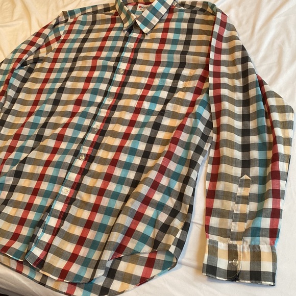 Bud Berma Weekender Plaid Long Sleeve Button Down Dress Shirt Size XL - Picture 4 of 12